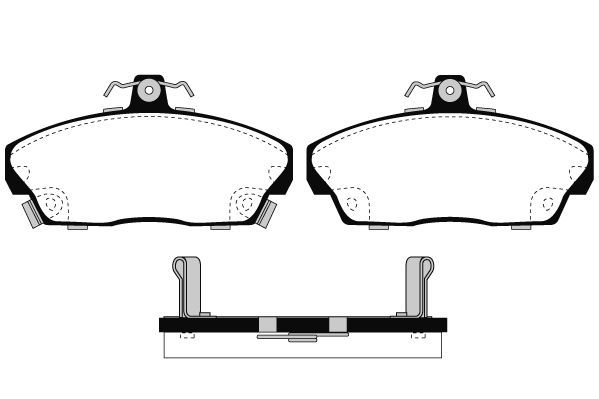 Stabdžių trinkelių rinkinys, diskinis stabdys RAICAM RA.0551.0