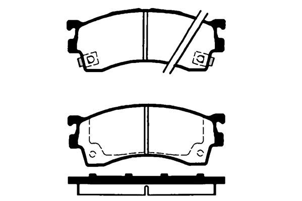 Stabdžių trinkelių rinkinys, diskinis stabdys RAICAM RA.0589.0