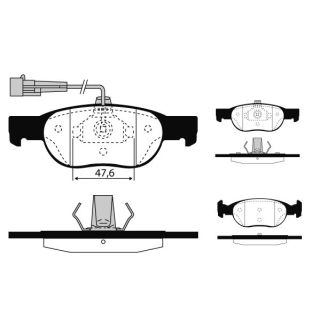 Stabdžių trinkelių rinkinys, diskinis stabdys RAICAM RA.0612.3