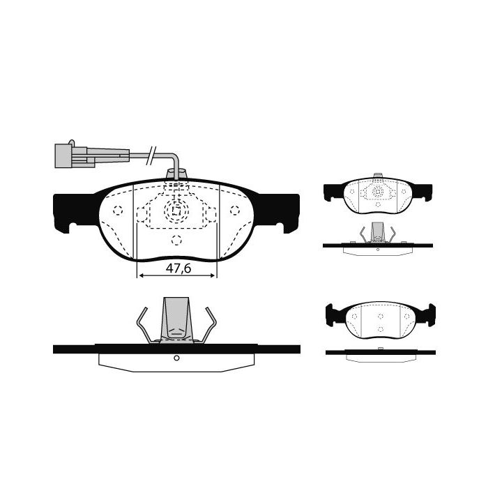 Stabdžių trinkelių rinkinys, diskinis stabdys RAICAM RA.0612.3