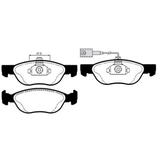 Stabdžių trinkelių rinkinys, diskinis stabdys RAICAM RA.0614.2