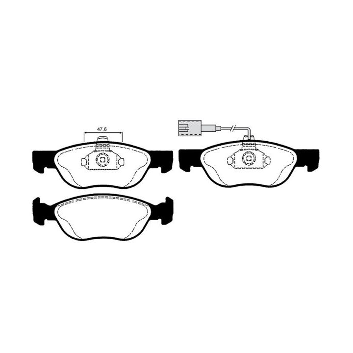 Stabdžių trinkelių rinkinys, diskinis stabdys RAICAM RA.0614.2