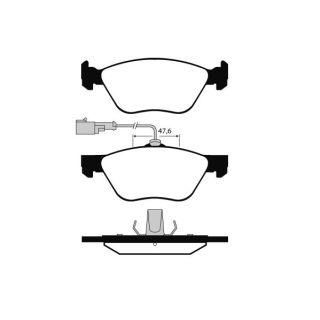 Stabdžių trinkelių rinkinys, diskinis stabdys RAICAM RA.0615.0