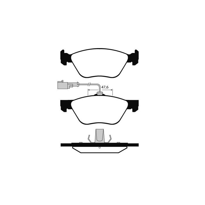 Stabdžių trinkelių rinkinys, diskinis stabdys RAICAM RA.0615.0
