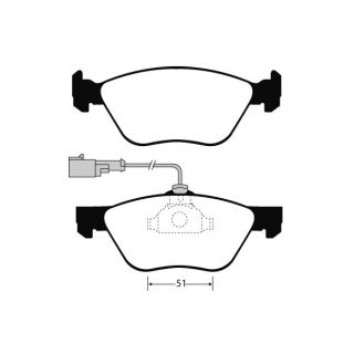 Stabdžių trinkelių rinkinys, diskinis stabdys RAICAM RA.0615.1