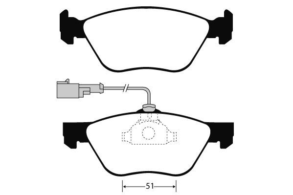 Stabdžių trinkelių rinkinys, diskinis stabdys RAICAM RA.0615.1