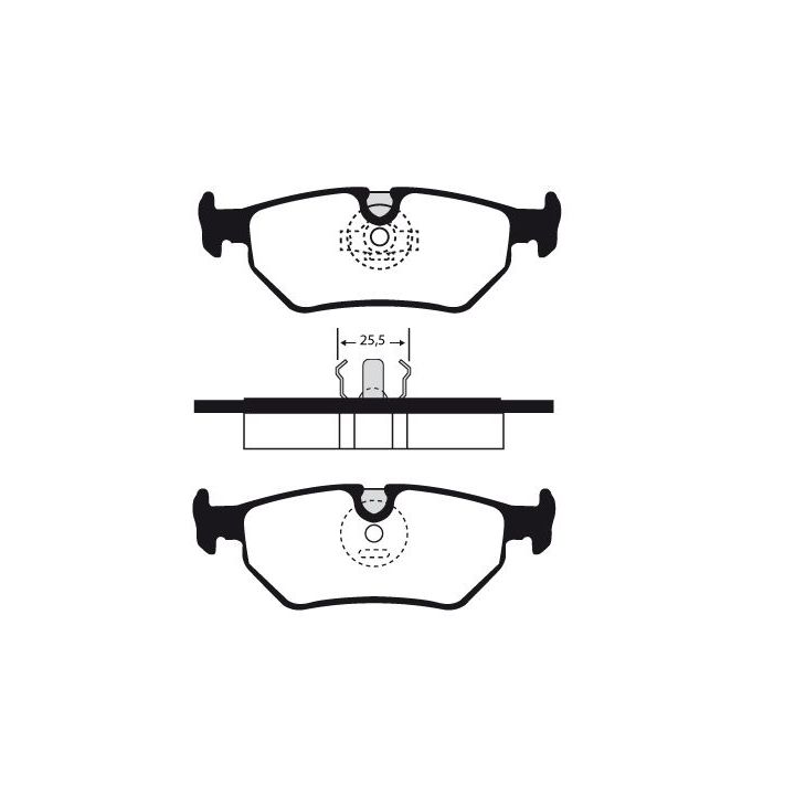 Stabdžių trinkelių rinkinys, diskinis stabdys RAICAM RA.0616.0