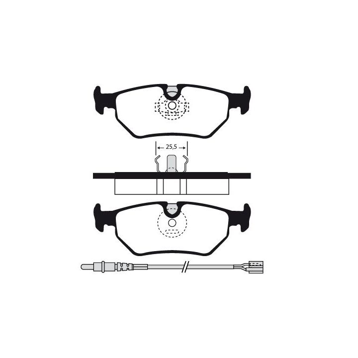 Stabdžių trinkelių rinkinys, diskinis stabdys RAICAM RA.0616.1