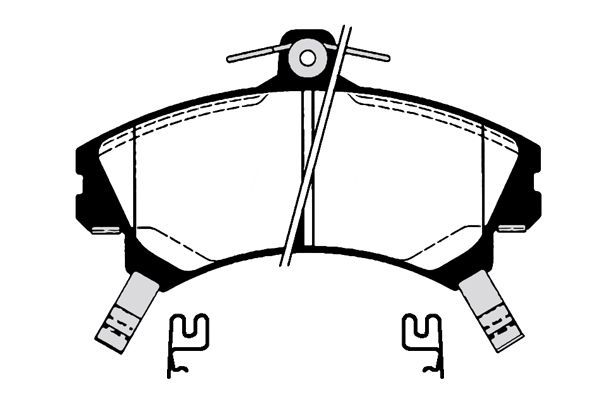 Stabdžių trinkelių rinkinys, diskinis stabdys RAICAM RA.0661.0