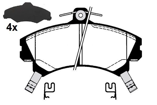 Stabdžių trinkelių rinkinys, diskinis stabdys RAICAM RA.0661.1