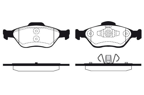 Stabdžių trinkelių rinkinys, diskinis stabdys RAICAM RA.0708.0