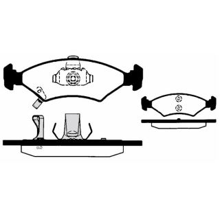 Stabdžių trinkelių rinkinys, diskinis stabdys RAICAM RA.0720.0