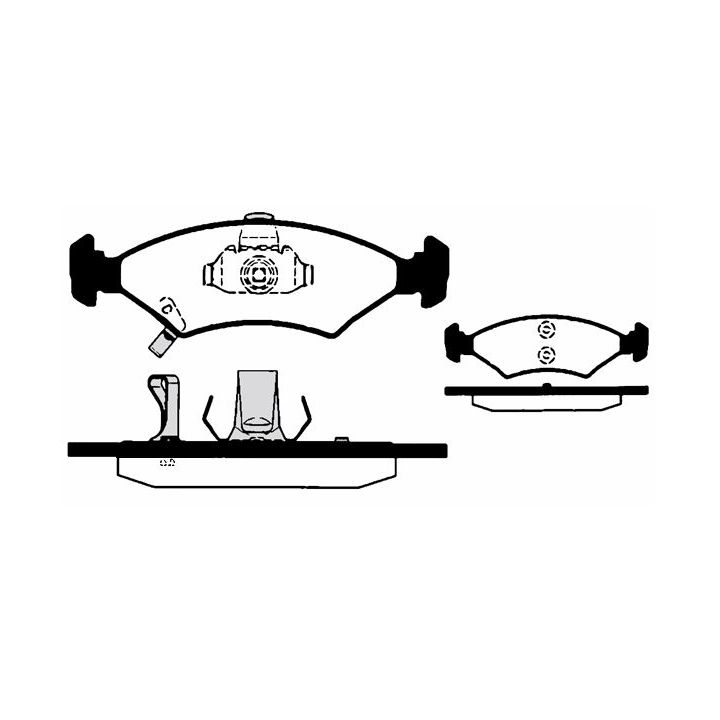 Stabdžių trinkelių rinkinys, diskinis stabdys RAICAM RA.0720.0