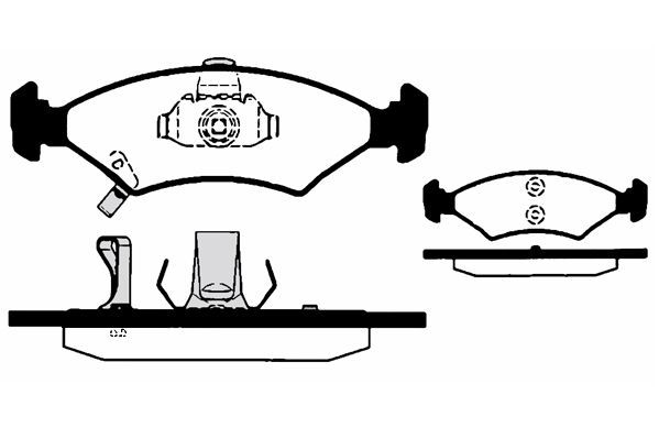 Stabdžių trinkelių rinkinys, diskinis stabdys RAICAM RA.0720.0