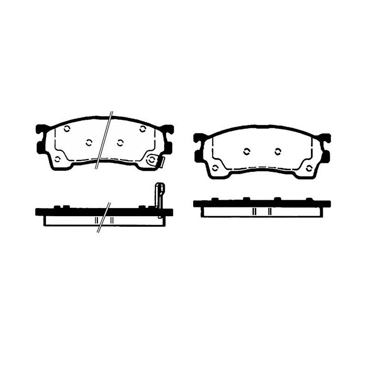 Stabdžių trinkelių rinkinys, diskinis stabdys RAICAM RA.0731.0