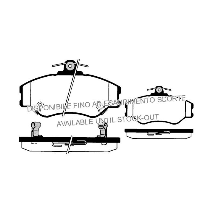 Stabdžių trinkelių rinkinys, diskinis stabdys RAICAM RA.0740.0