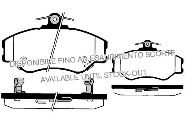 Stabdžių trinkelių rinkinys, diskinis stabdys RAICAM RA.0740.0