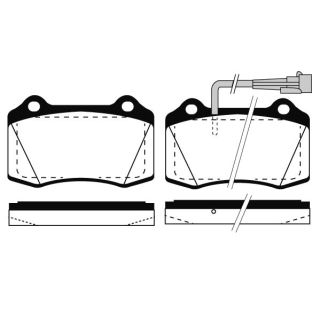 Stabdžių trinkelių rinkinys, diskinis stabdys RAICAM RA.0752.2