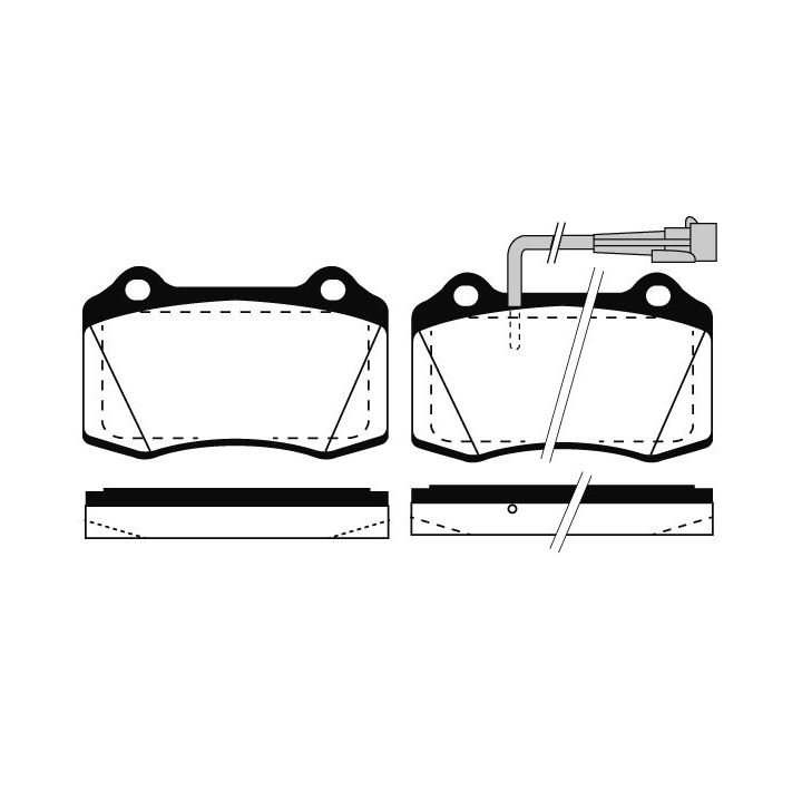 Stabdžių trinkelių rinkinys, diskinis stabdys RAICAM RA.0752.2