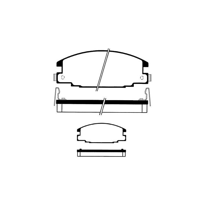 Stabdžių trinkelių rinkinys, diskinis stabdys RAICAM RA.0755.0