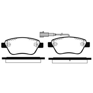 Stabdžių trinkelių rinkinys, diskinis stabdys RAICAM RA.0761.0