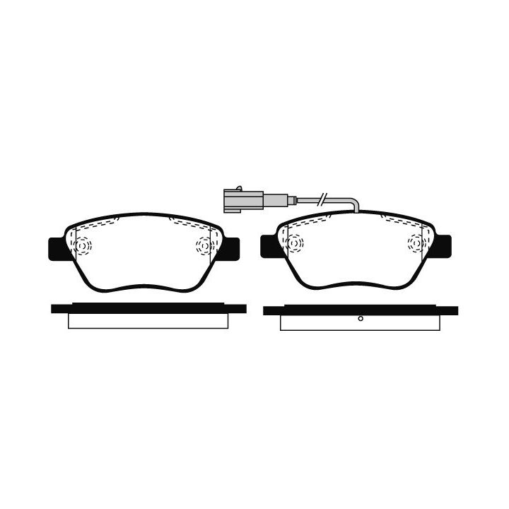 Stabdžių trinkelių rinkinys, diskinis stabdys RAICAM RA.0761.0