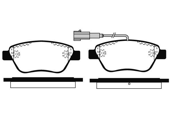 Stabdžių trinkelių rinkinys, diskinis stabdys RAICAM RA.0761.0