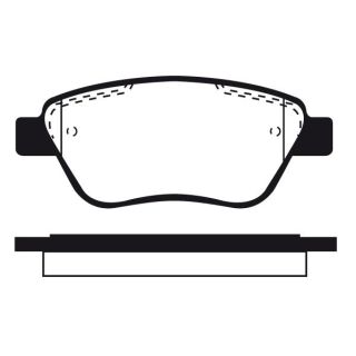 Stabdžių trinkelių rinkinys, diskinis stabdys RAICAM RA.0761.1