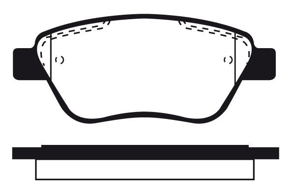 Stabdžių trinkelių rinkinys, diskinis stabdys RAICAM RA.0761.1