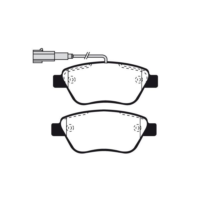 Stabdžių trinkelių rinkinys, diskinis stabdys RAICAM RA.0761.2