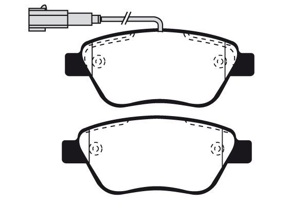 Stabdžių trinkelių rinkinys, diskinis stabdys RAICAM RA.0761.2