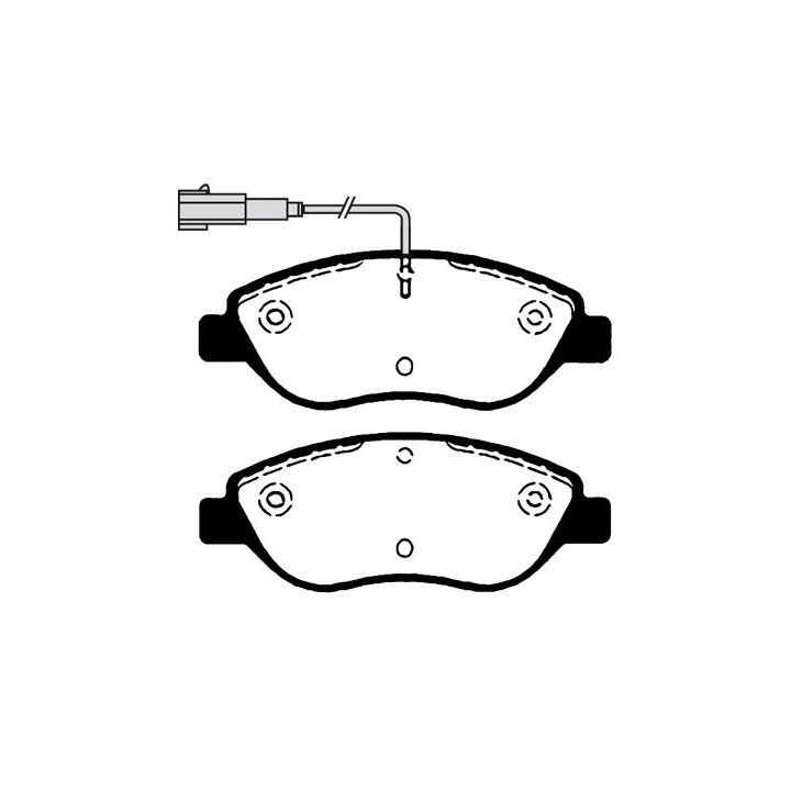 Stabdžių trinkelių rinkinys, diskinis stabdys RAICAM RA.0762.0