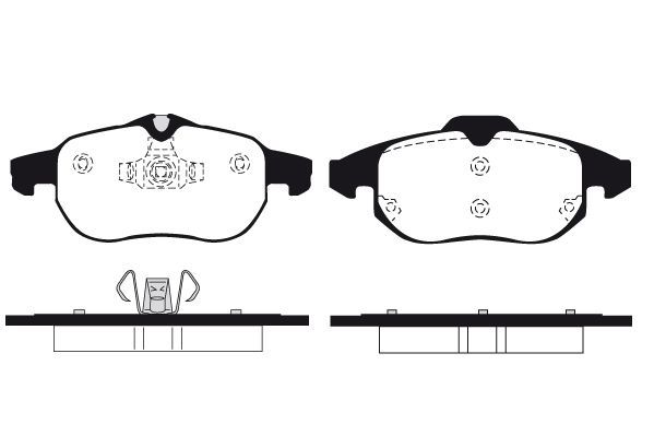 Stabdžių trinkelių rinkinys, diskinis stabdys RAICAM RA.0797.0