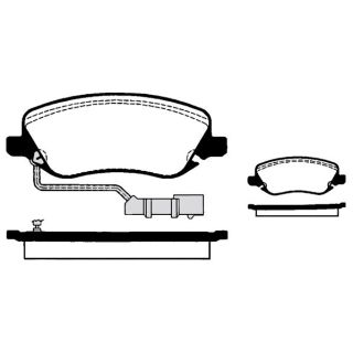 Stabdžių trinkelių rinkinys, diskinis stabdys RAICAM RA.0798.0