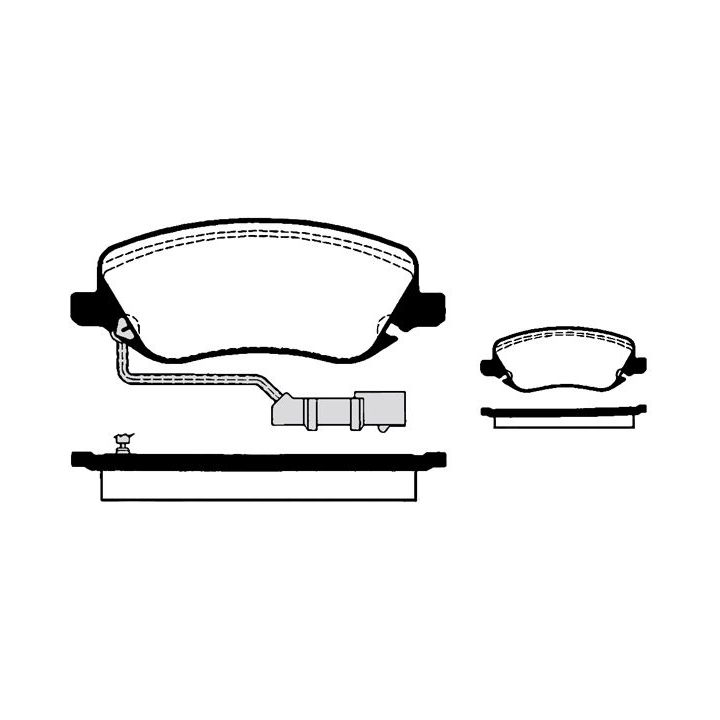 Stabdžių trinkelių rinkinys, diskinis stabdys RAICAM RA.0798.0