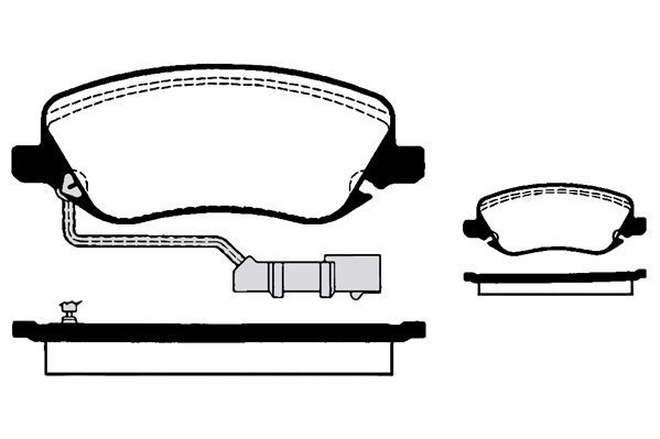 Stabdžių trinkelių rinkinys, diskinis stabdys RAICAM RA.0798.0