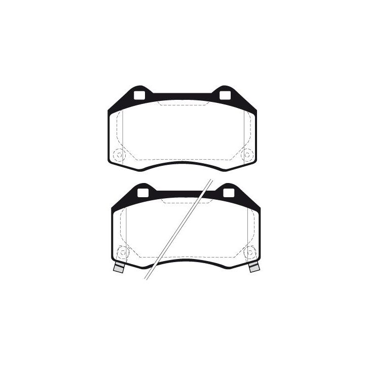 Stabdžių trinkelių rinkinys, diskinis stabdys RAICAM RA.0801.4