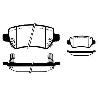 Stabdžių trinkelių rinkinys, diskinis stabdys RAICAM RA.0815.0