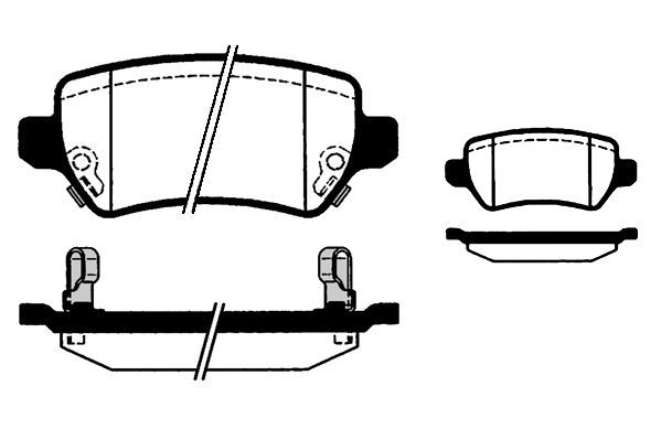 Stabdžių trinkelių rinkinys, diskinis stabdys RAICAM RA.0815.0