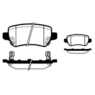 Stabdžių trinkelių rinkinys, diskinis stabdys RAICAM RA.0815.3