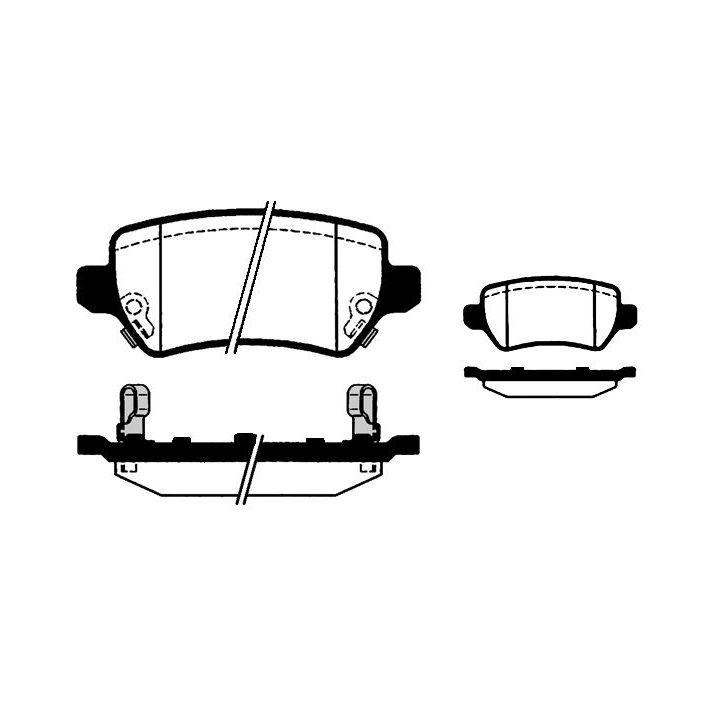 Stabdžių trinkelių rinkinys, diskinis stabdys RAICAM RA.0815.3