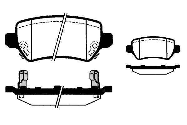 Stabdžių trinkelių rinkinys, diskinis stabdys RAICAM RA.0815.3