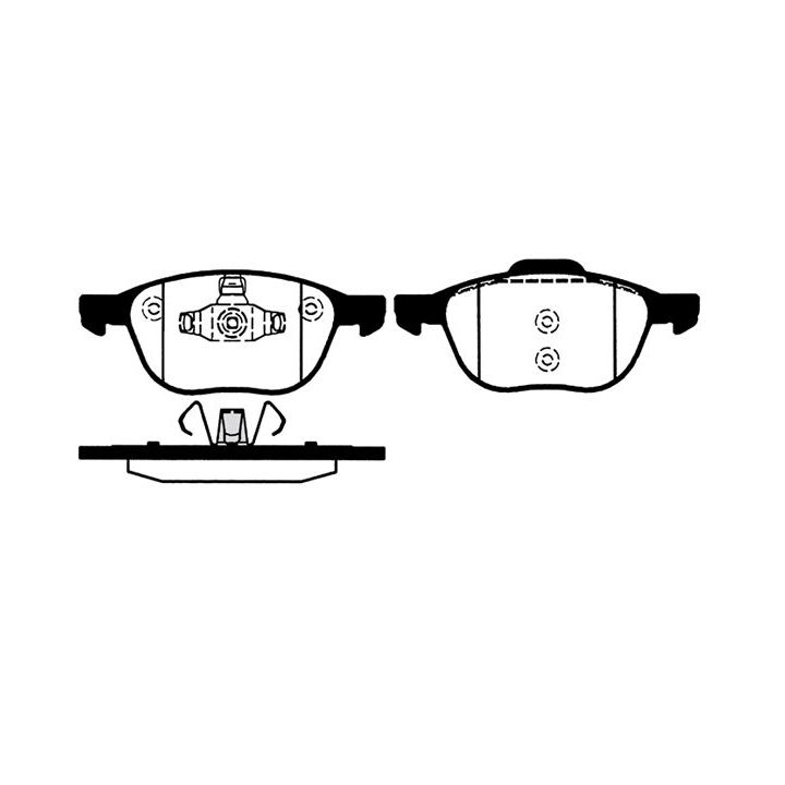 Stabdžių trinkelių rinkinys, diskinis stabdys RAICAM RA.0820.0