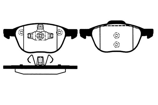Stabdžių trinkelių rinkinys, diskinis stabdys RAICAM RA.0820.0