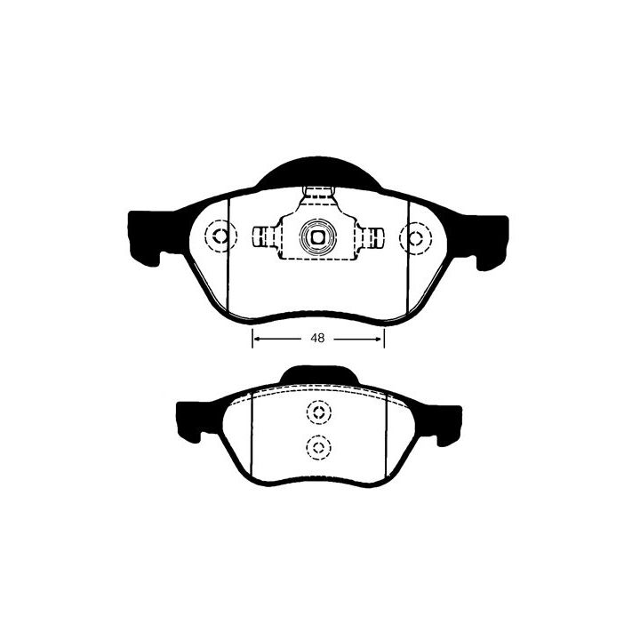 Stabdžių trinkelių rinkinys, diskinis stabdys RAICAM RA.0823.0