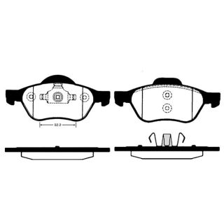 Stabdžių trinkelių rinkinys, diskinis stabdys RAICAM RA.0823.1