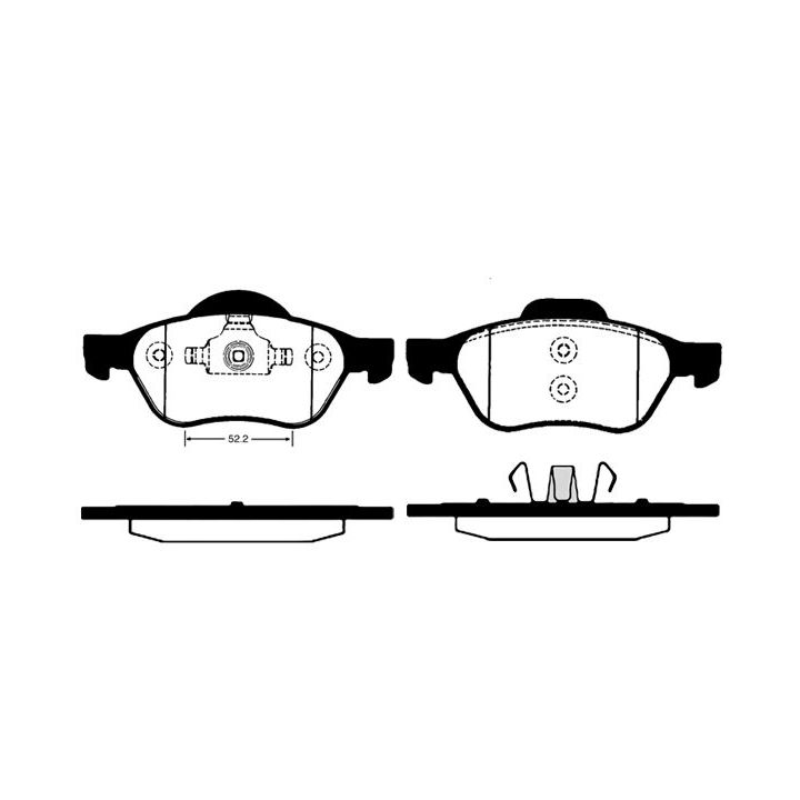 Stabdžių trinkelių rinkinys, diskinis stabdys RAICAM RA.0823.1