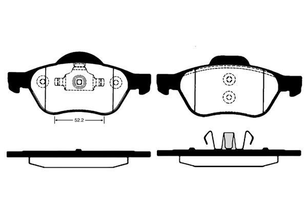 Stabdžių trinkelių rinkinys, diskinis stabdys RAICAM RA.0823.1