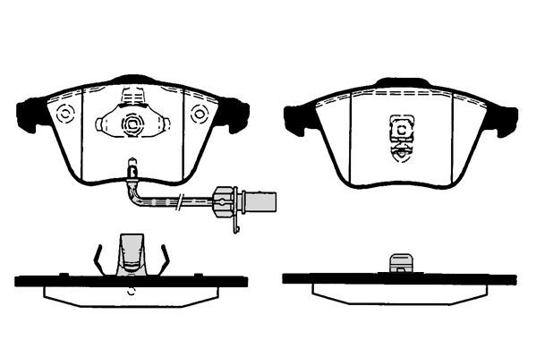 Stabdžių trinkelių rinkinys, diskinis stabdys RAICAM RA.0824.2