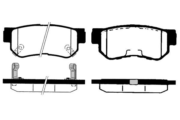 Stabdžių trinkelių rinkinys, diskinis stabdys RAICAM RA.0833.0